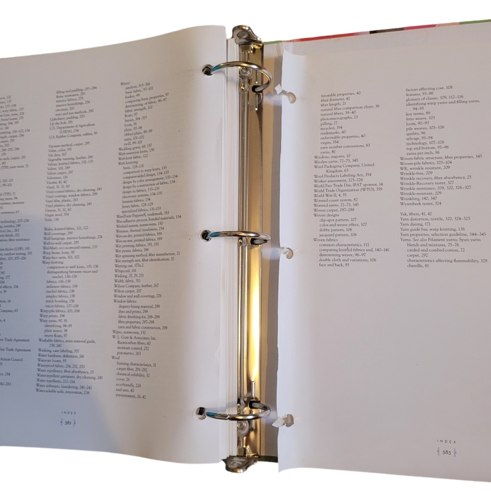 J.J. Pizzuto's FABRIC SCIENCE Tenth Edition Book | Fashion Binder - Picture 8 of 12